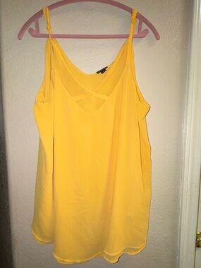 torrid Bright Yellow Crisscross Strap Camisole